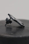 Parts of Four "+" earrings (top, 0.3 ct, 23mm) 1135-9-KA+DIA PPOF23